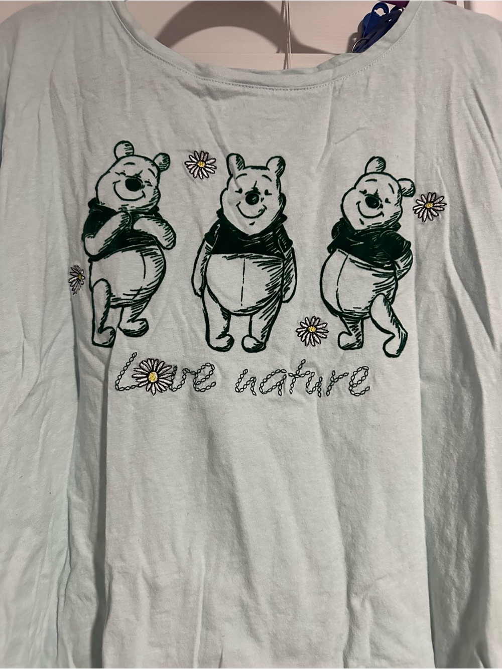 Disney Light green / teal  Winnie the Pooh Short Sleeve Tee